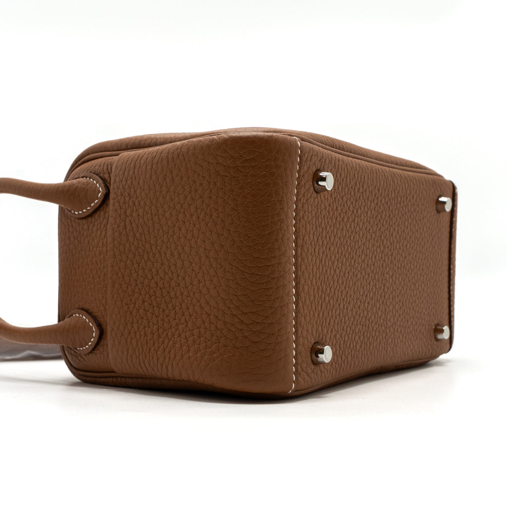 HERMES MINI LINDY CLEMENCE GOLD SHW