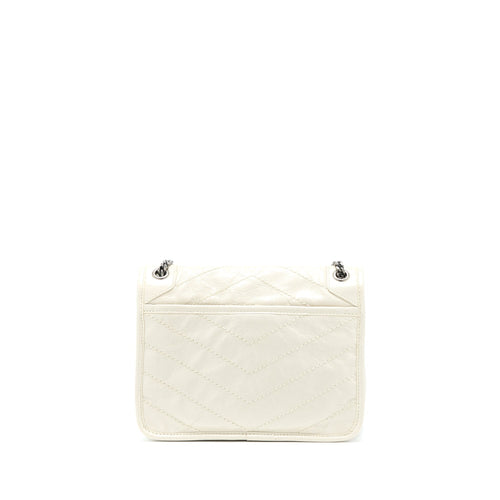 SAINT LAURENT/ YSL NIKI BABY CHAIN BAG IN CRINKLED VINTAGE LEATHER