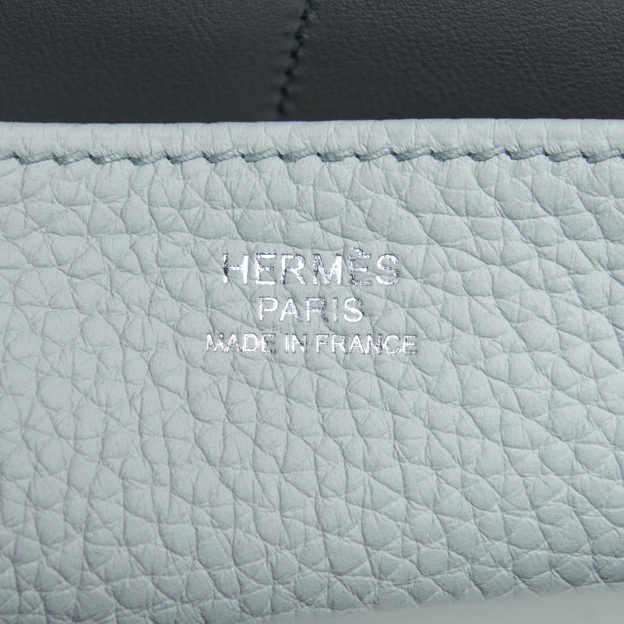 HERMES HALZAN 25 CLEMENCE BLUE PALE SHW