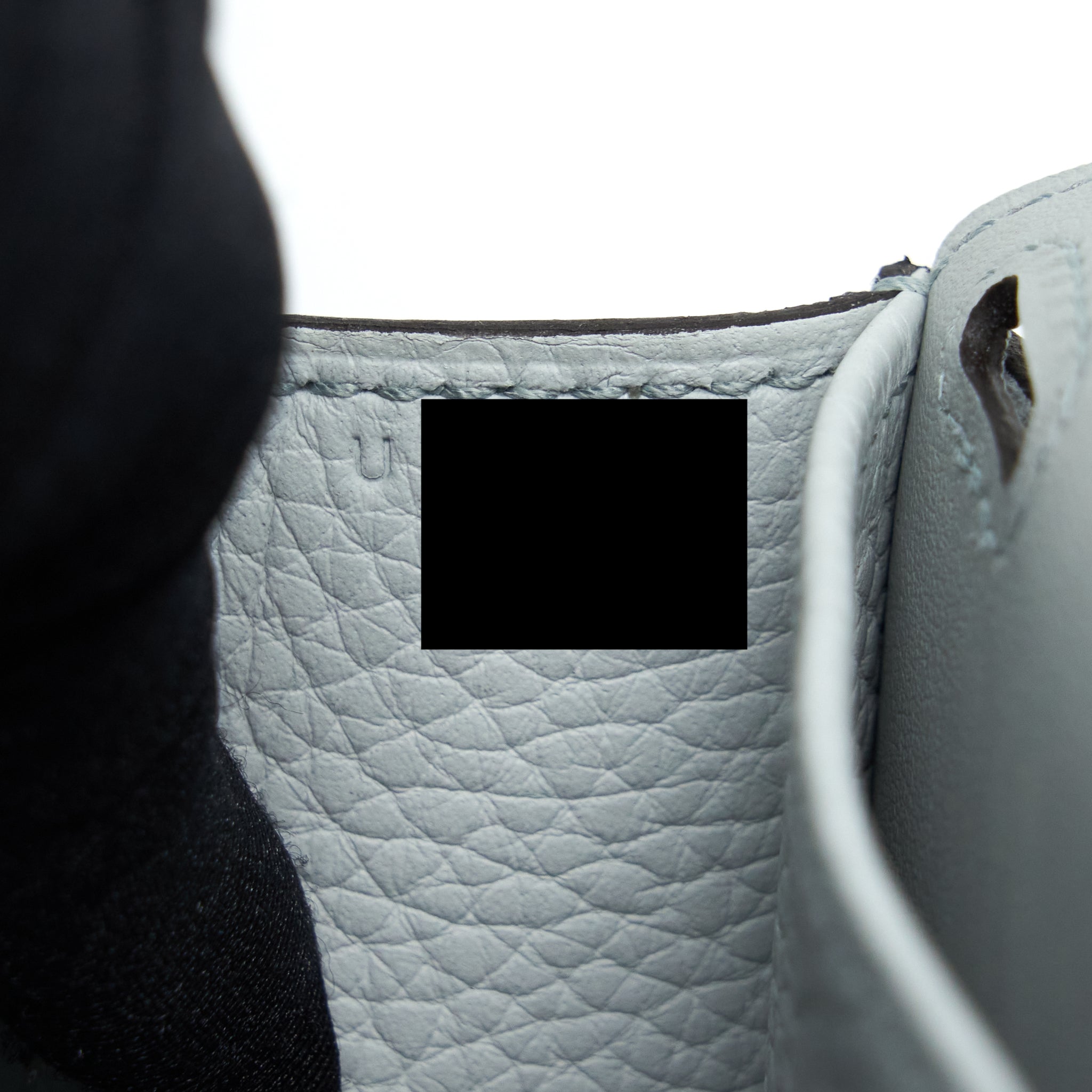 HERMES HALZAN 25 CLEMENCE BLUE PALE SHW
