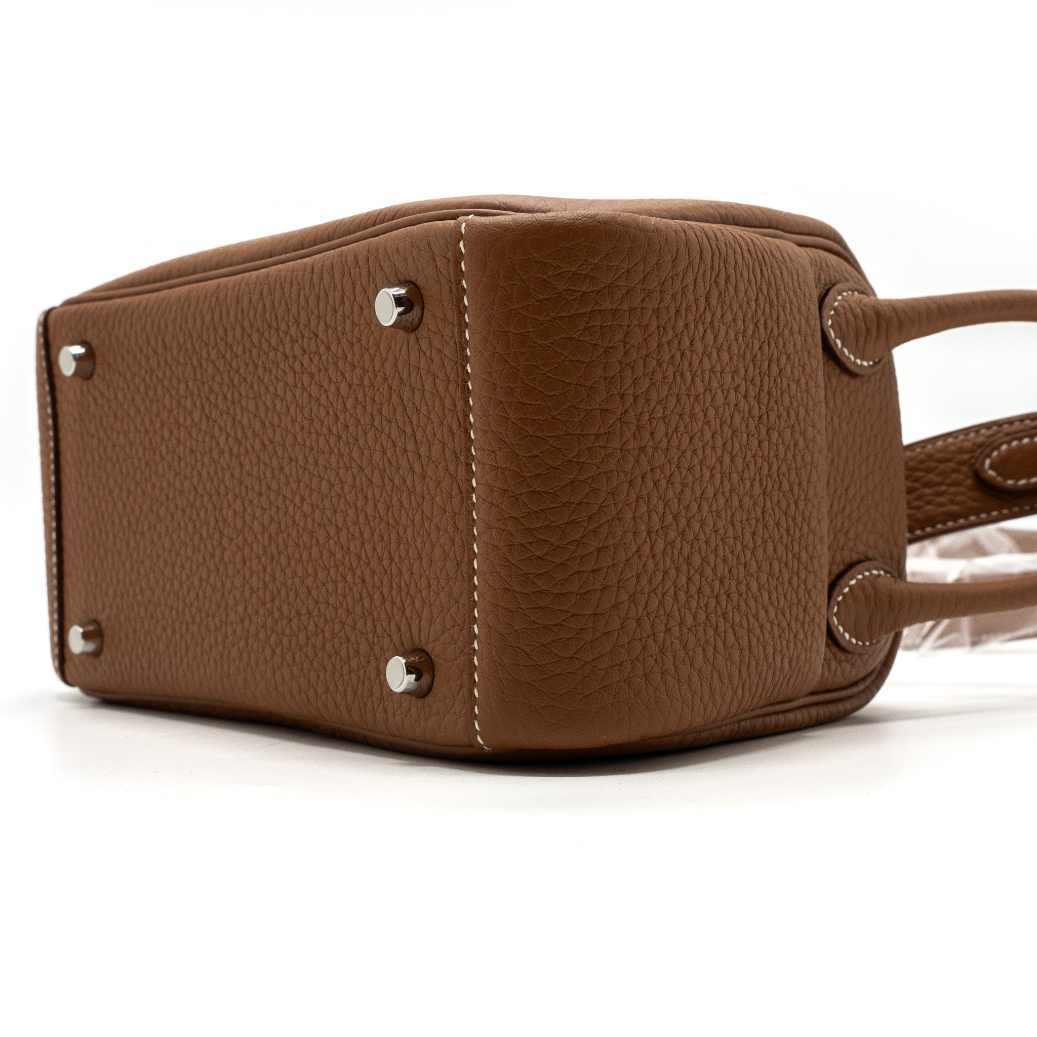 HERMES MINI LINDY CLEMENCE GOLD SHW