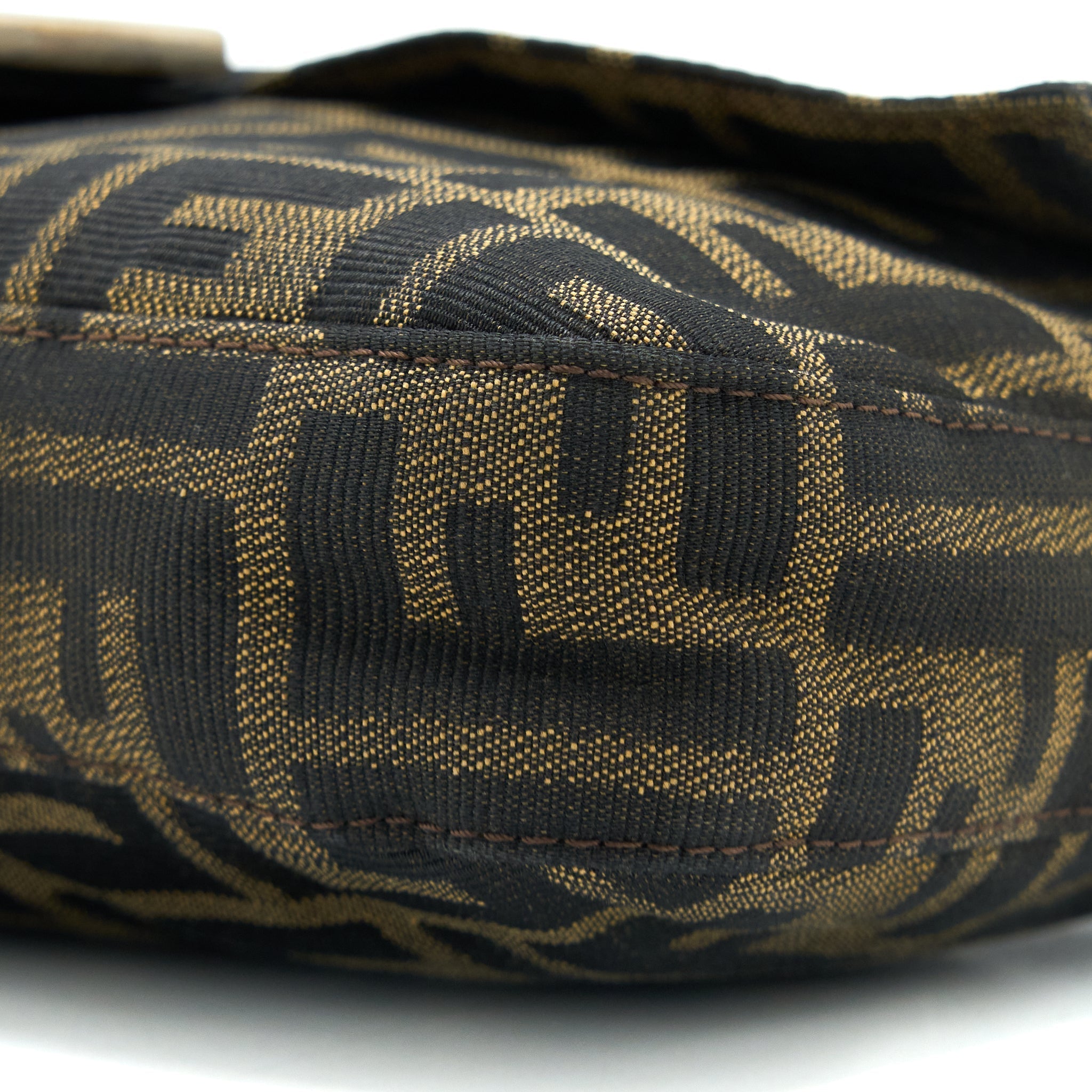 FENDI VINTAGE BAGUETTE SHOUDER BAG FF JACQIARD SHW