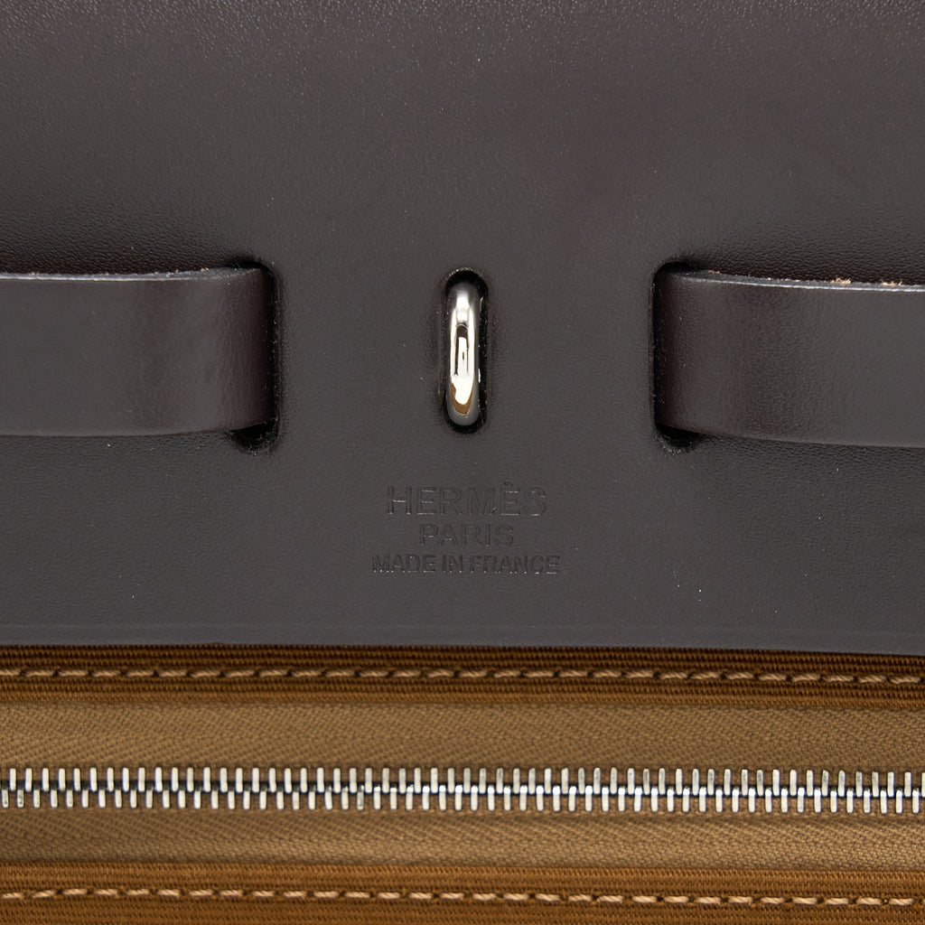 HERMES HERBAG 31 BERLINE/VACHE HUNTER ALEZAN/EBENE SHW