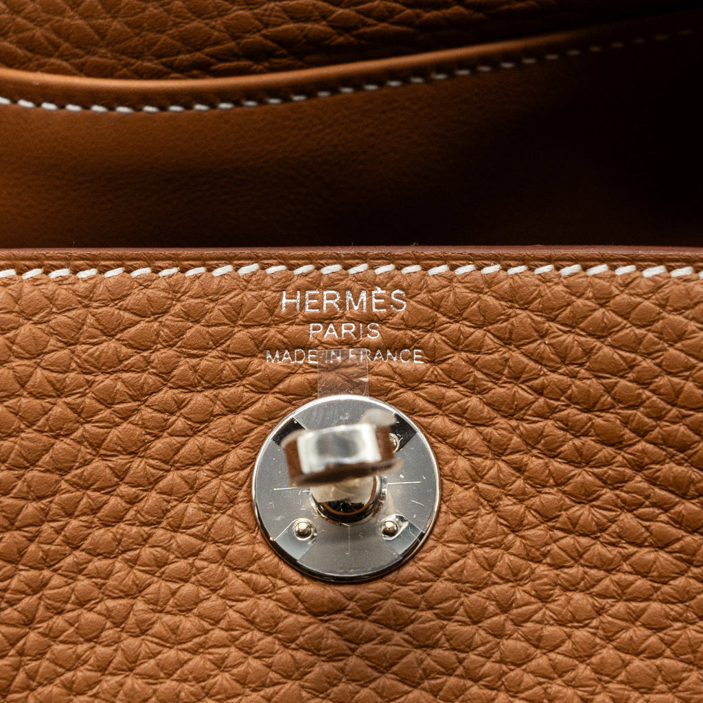 HERMES MINI LINDY CLEMENCE GOLD SHW
