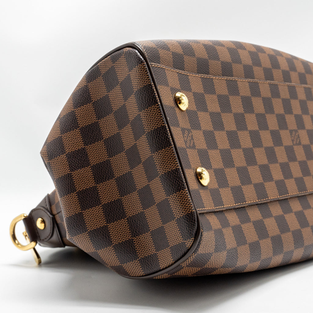 LOUIS VUITTON TREVI GM HANDBAG DAMIER EBENE GHW