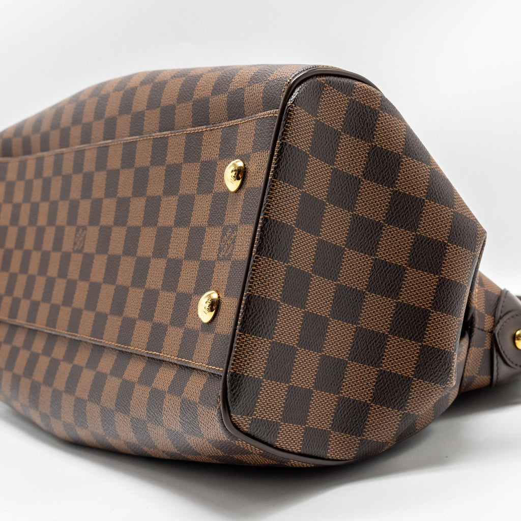 LOUIS VUITTON TREVI GM HANDBAG DAMIER EBENE GHW