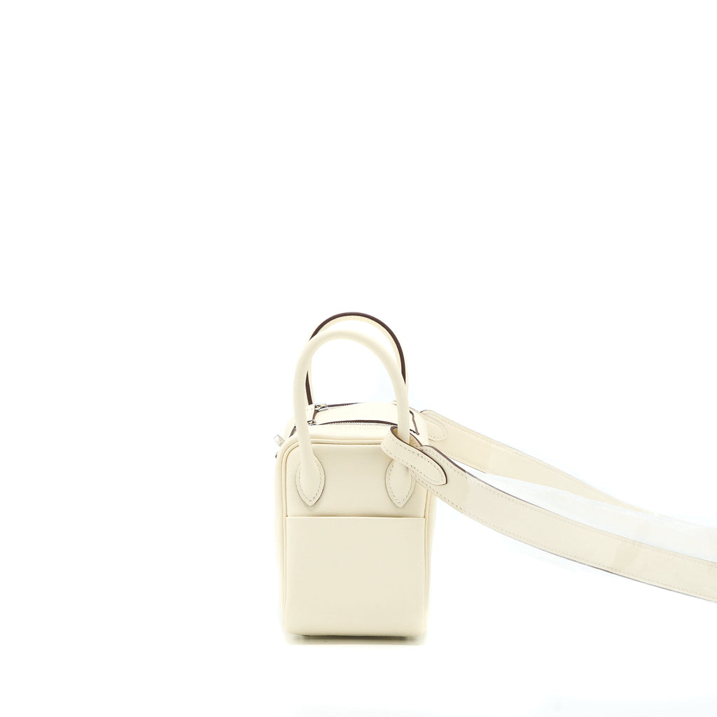 Hermes Mini Lindy Swift Nata/Sesame SHW