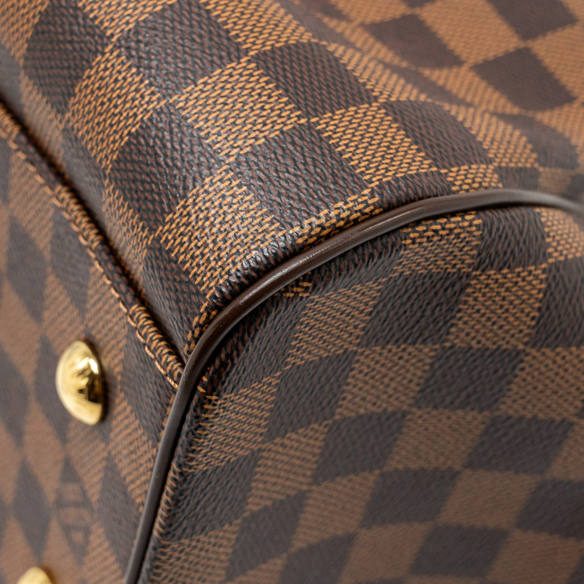 LOUIS VUITTON TREVI GM HANDBAG DAMIER EBENE GHW