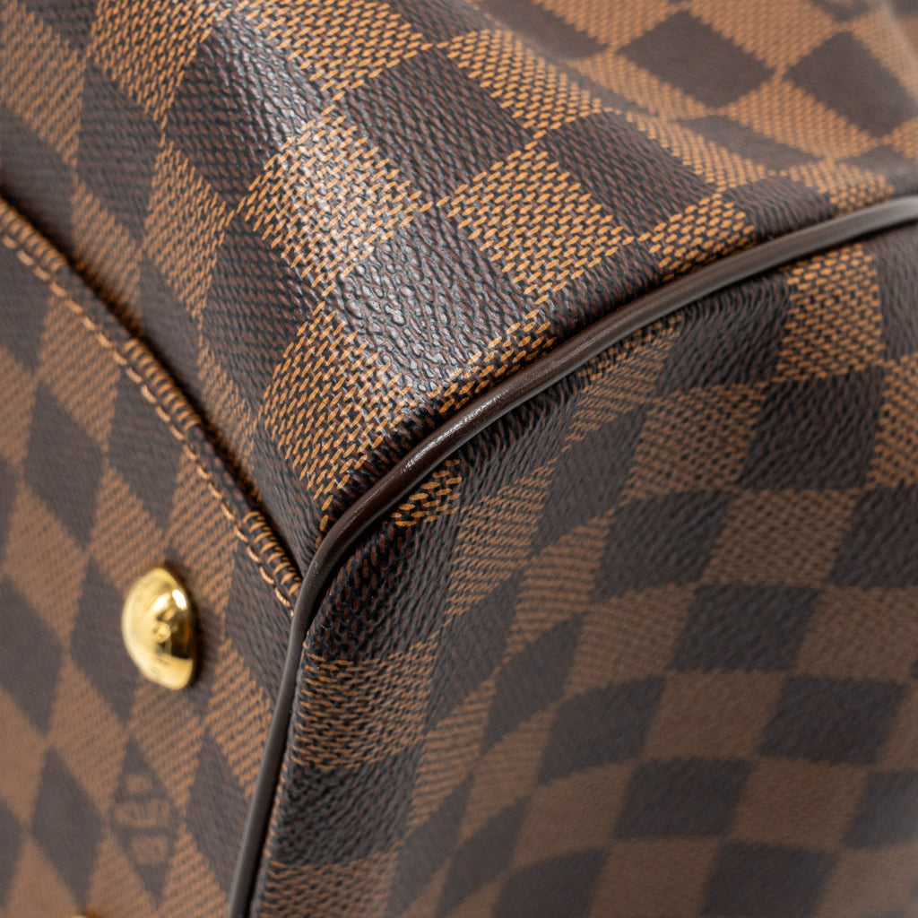 LOUIS VUITTON TREVI GM HANDBAG DAMIER EBENE GHW