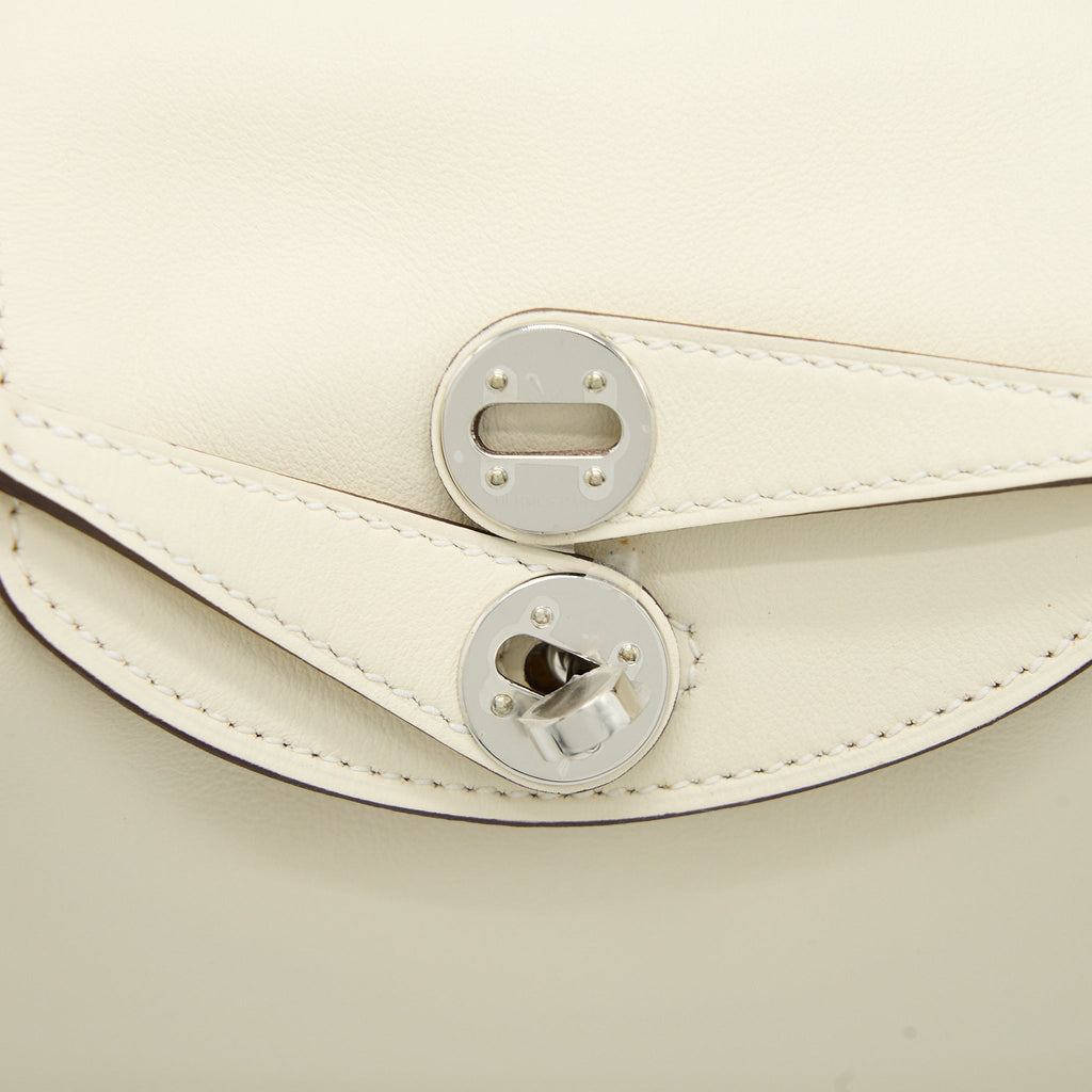 Hermes Mini Lindy Swift Nata/Sesame SHW
