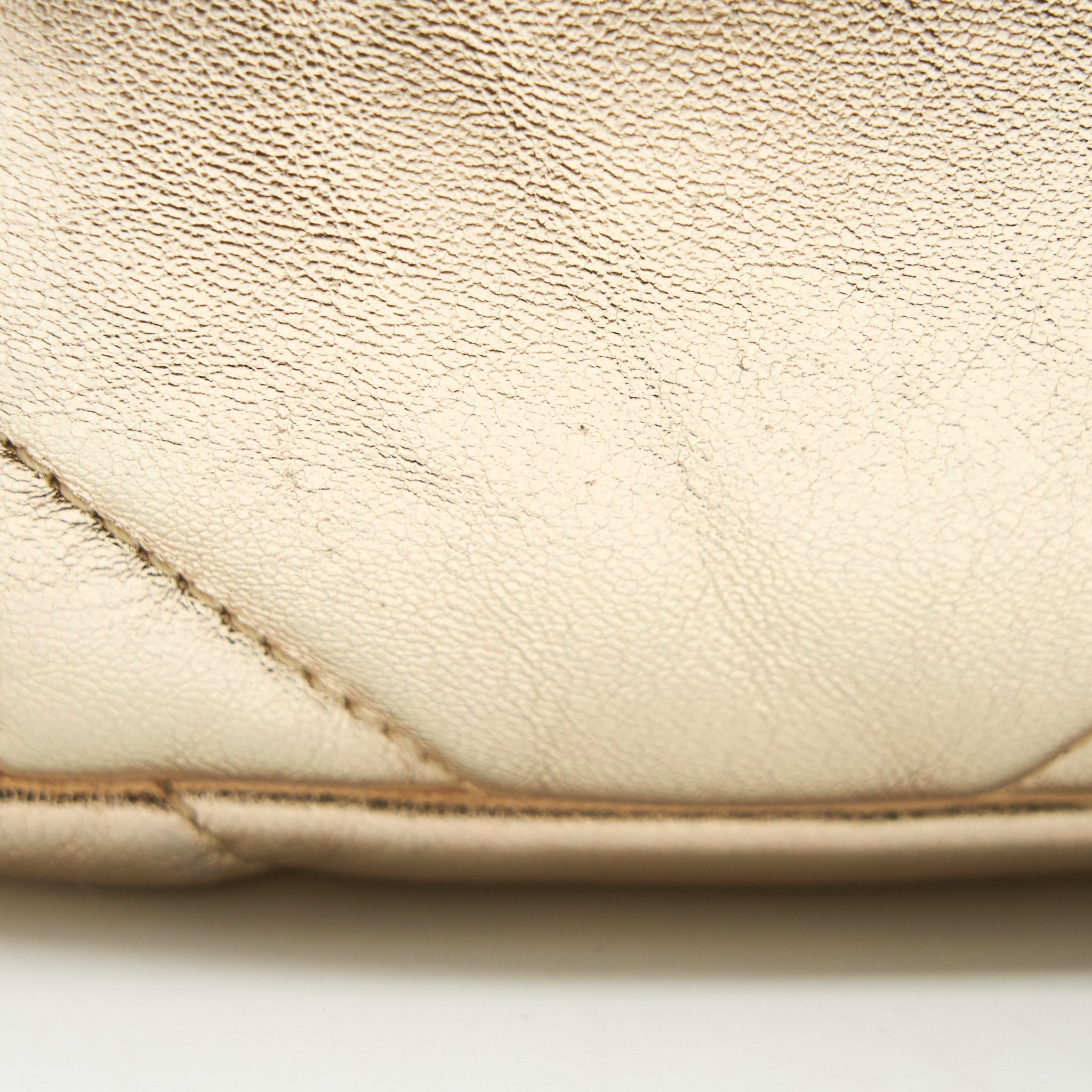 CHANEL SMALL 19 BAG GOLD COLOR WITH GOLD/ SILVER HARDWARE