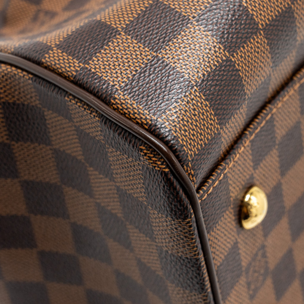 LOUIS VUITTON TREVI GM HANDBAG DAMIER EBENE GHW