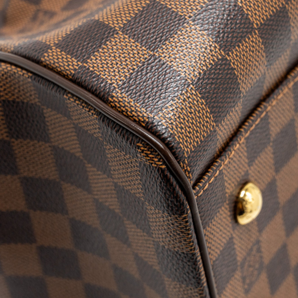 LOUIS VUITTON TREVI GM HANDBAG DAMIER EBENE GHW