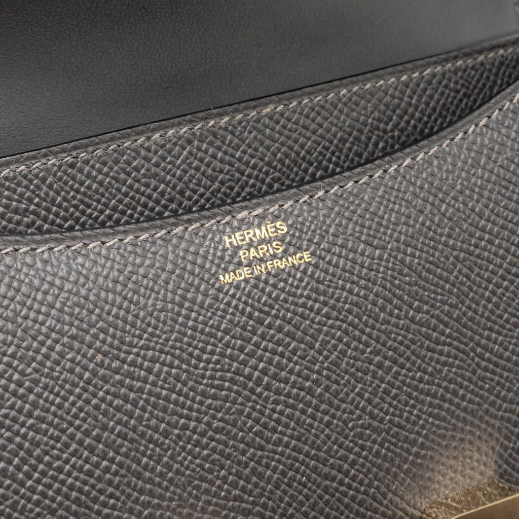 HERMES MINI CONSTANCE EPSOM GRAPHITE LGHW