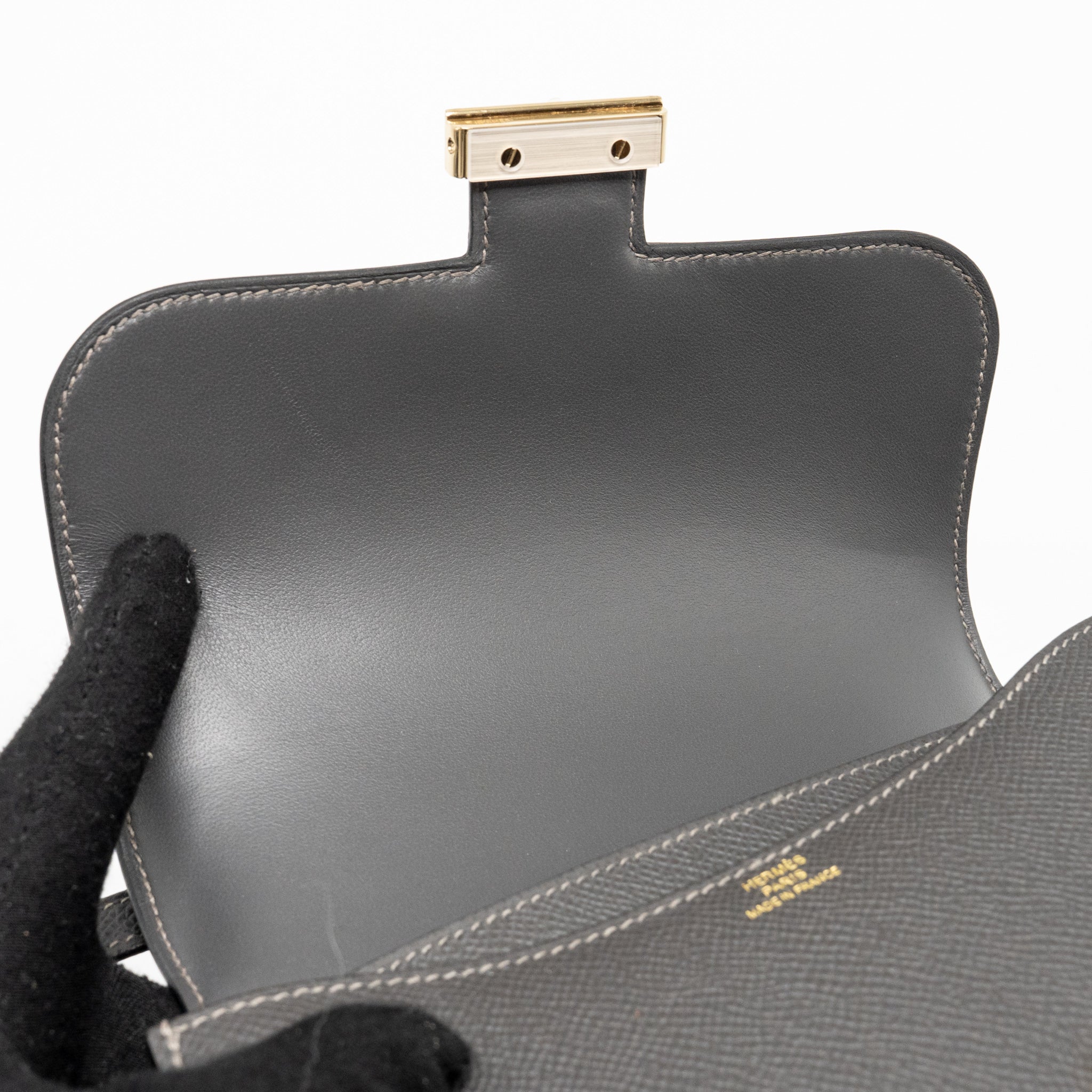 HERMES MINI CONSTANCE EPSOM GRAPHITE LGHW
