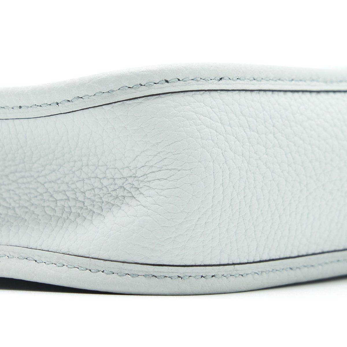 Hermes Mini Evelyne Clemence Bleu Pale/ Bleu Indigo SHW