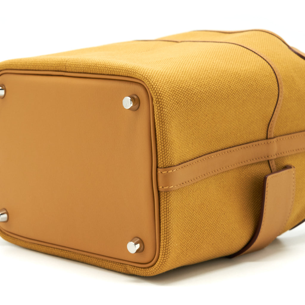 HERMES PICOTIN CARGO 18 SWIFT AND TOILE CANVAS DESERT/SESAME SHW