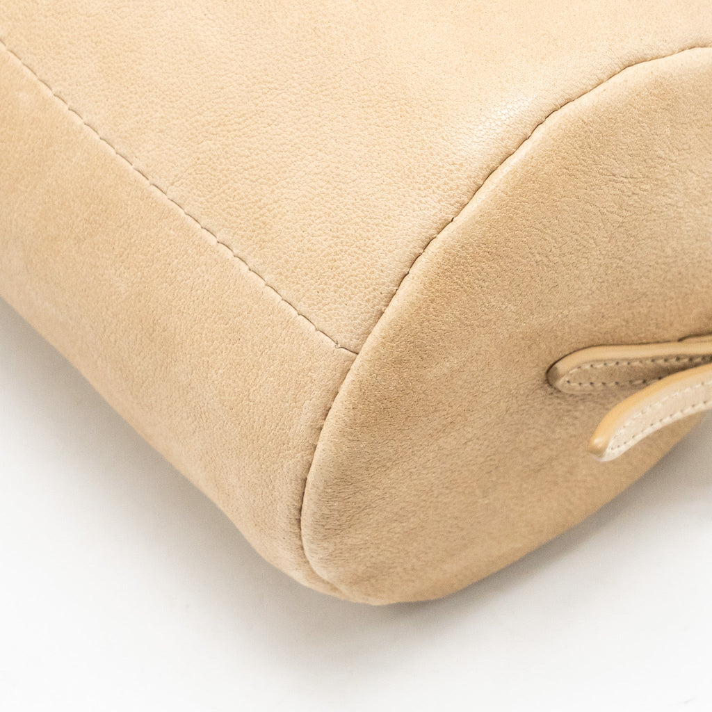 Miu Miu Clutch Bag Nappa Leather Beige GHW