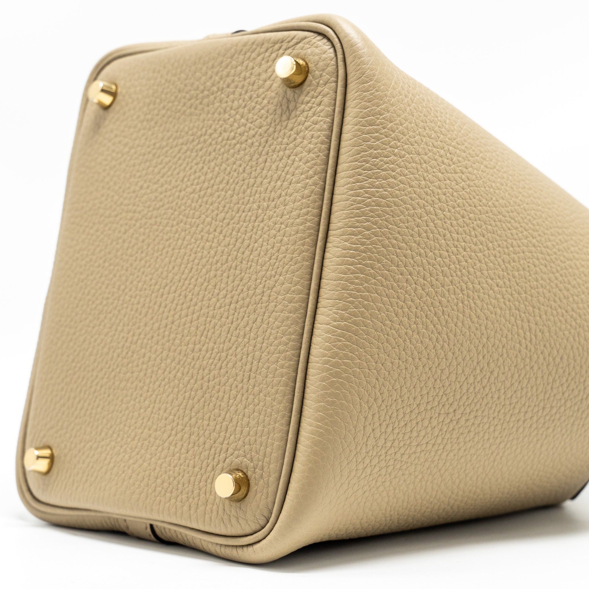 HERMES PICOTIN 18 LOCK BAG CLEMENCE BEIGE MARFA GHW