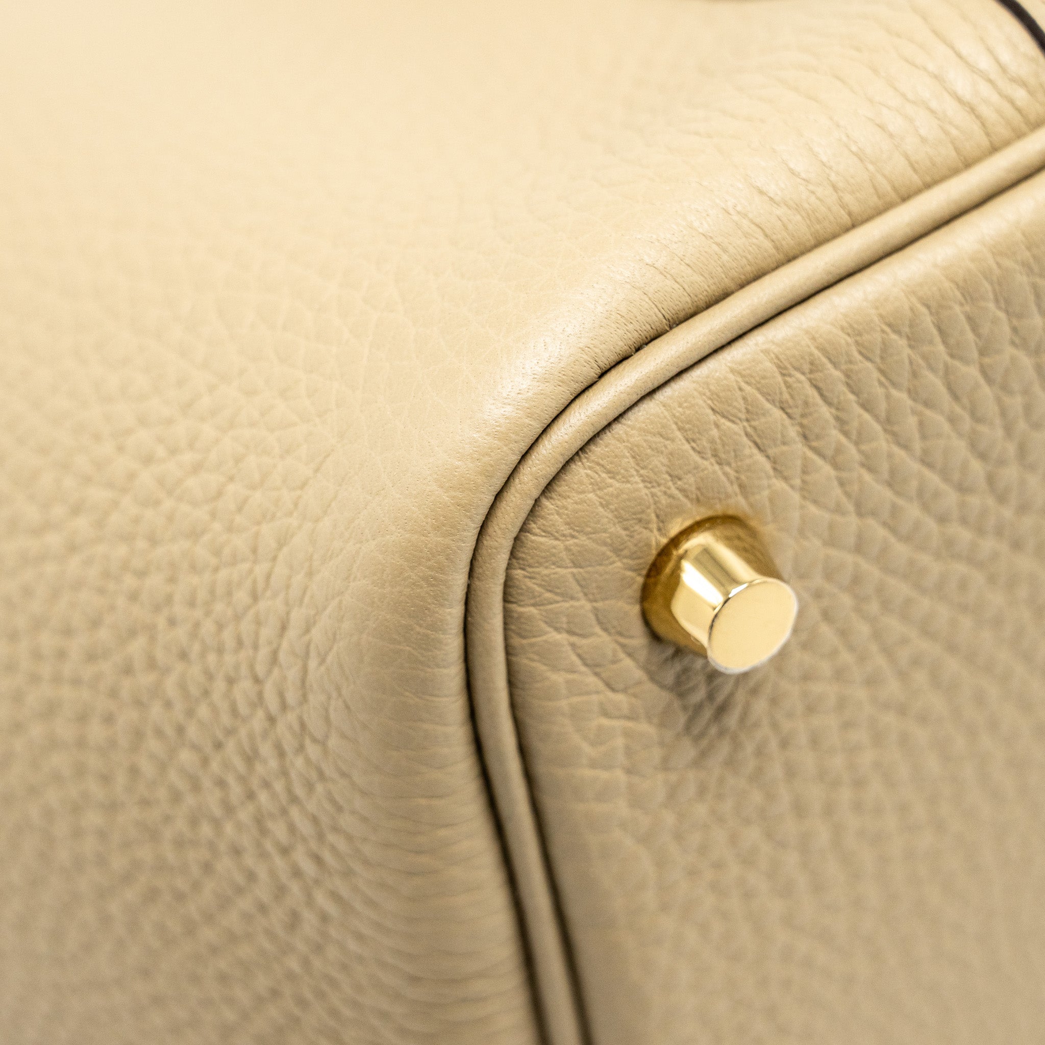HERMES PICOTIN 18 LOCK BAG CLEMENCE BEIGE MARFA GHW