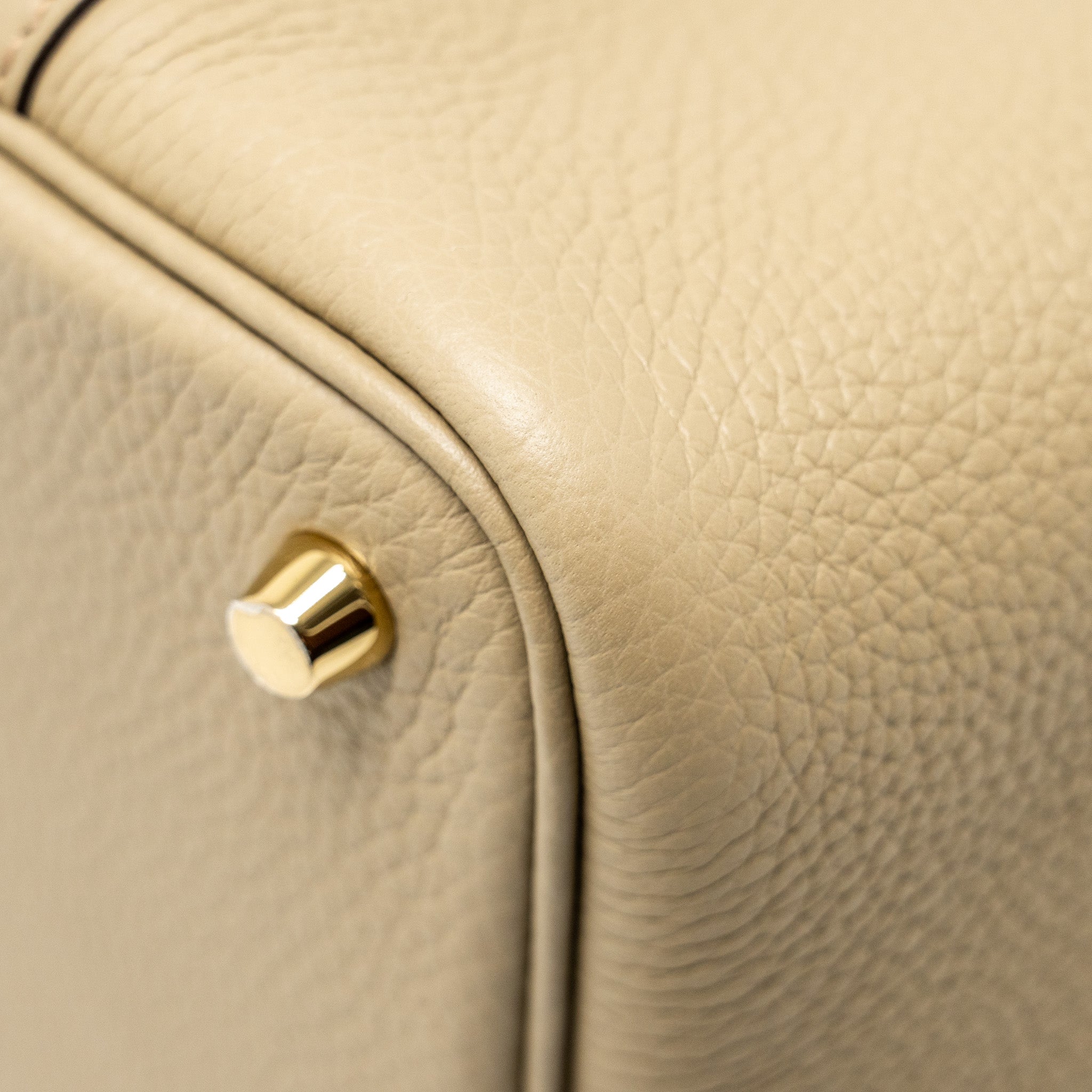 HERMES PICOTIN 18 LOCK BAG CLEMENCE BEIGE MARFA GHW