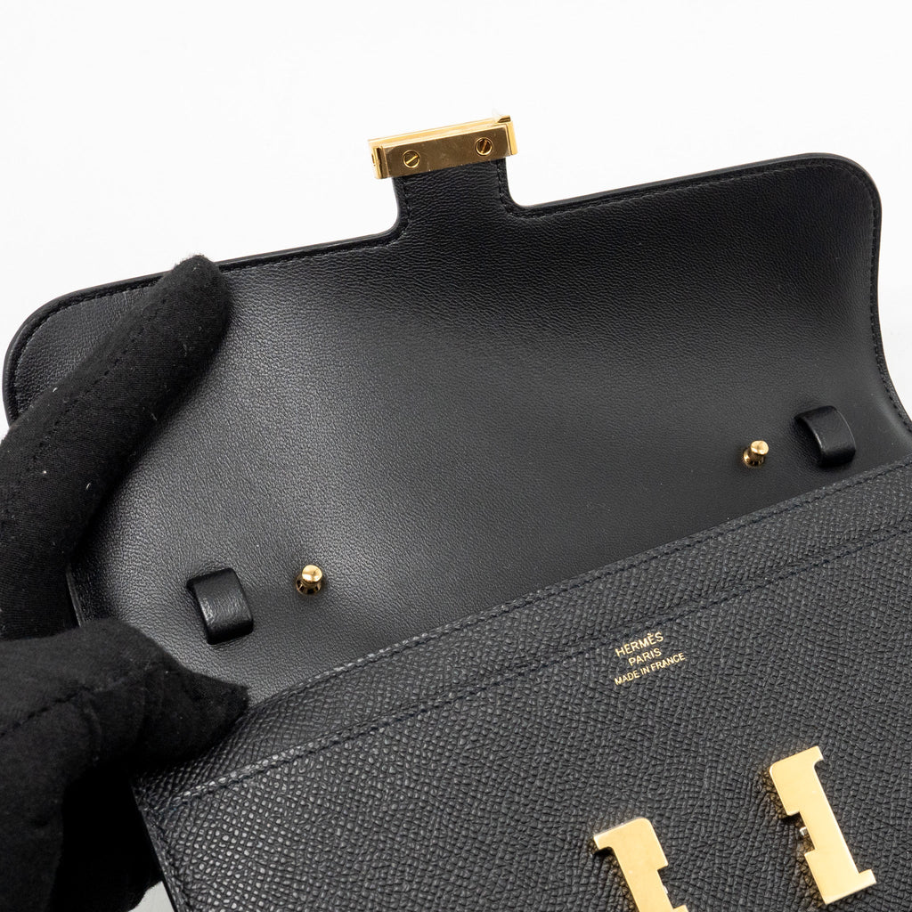 Hermes Constance to Go Epsom Black GHW