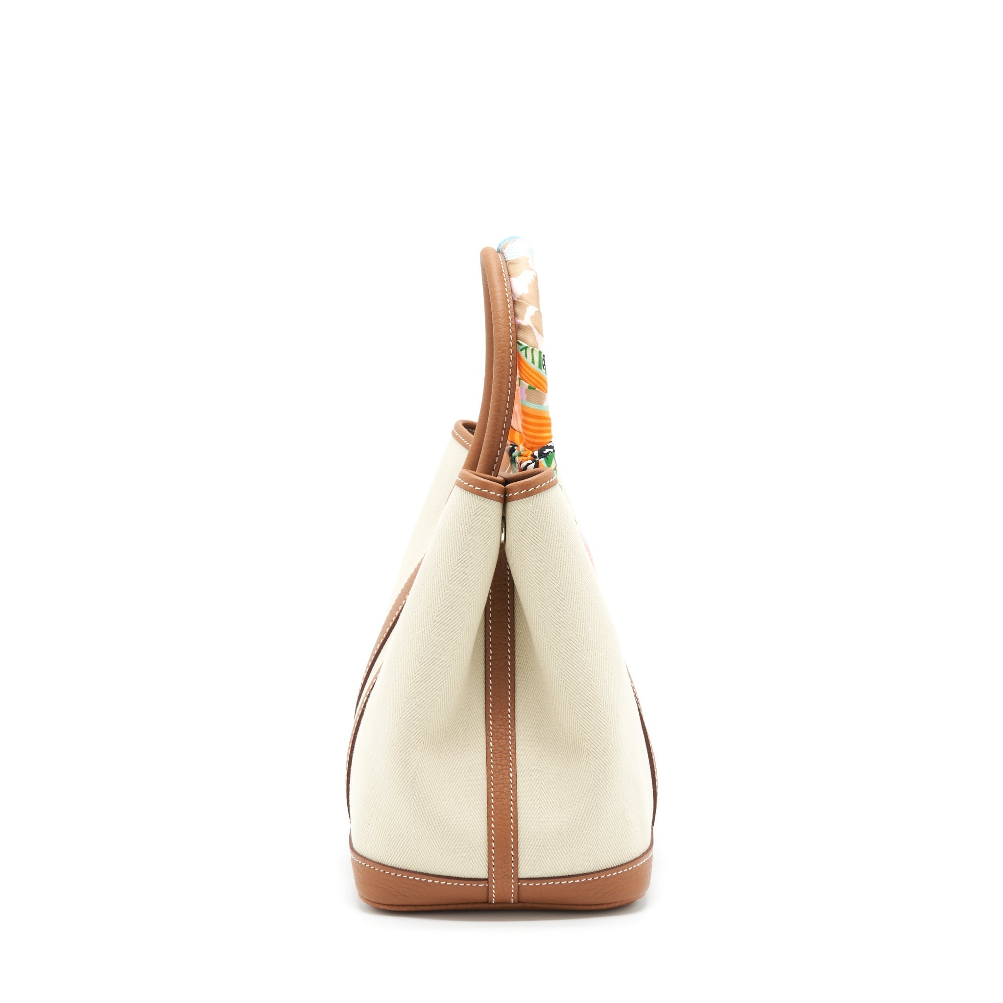 HERMES GARDEN PARTY 30 CANVAS GOLD