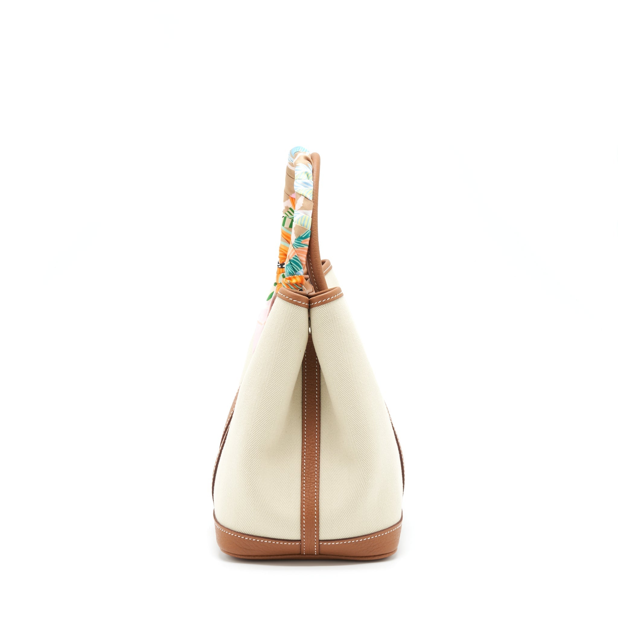 HERMES GARDEN PARTY 30 CANVAS GOLD