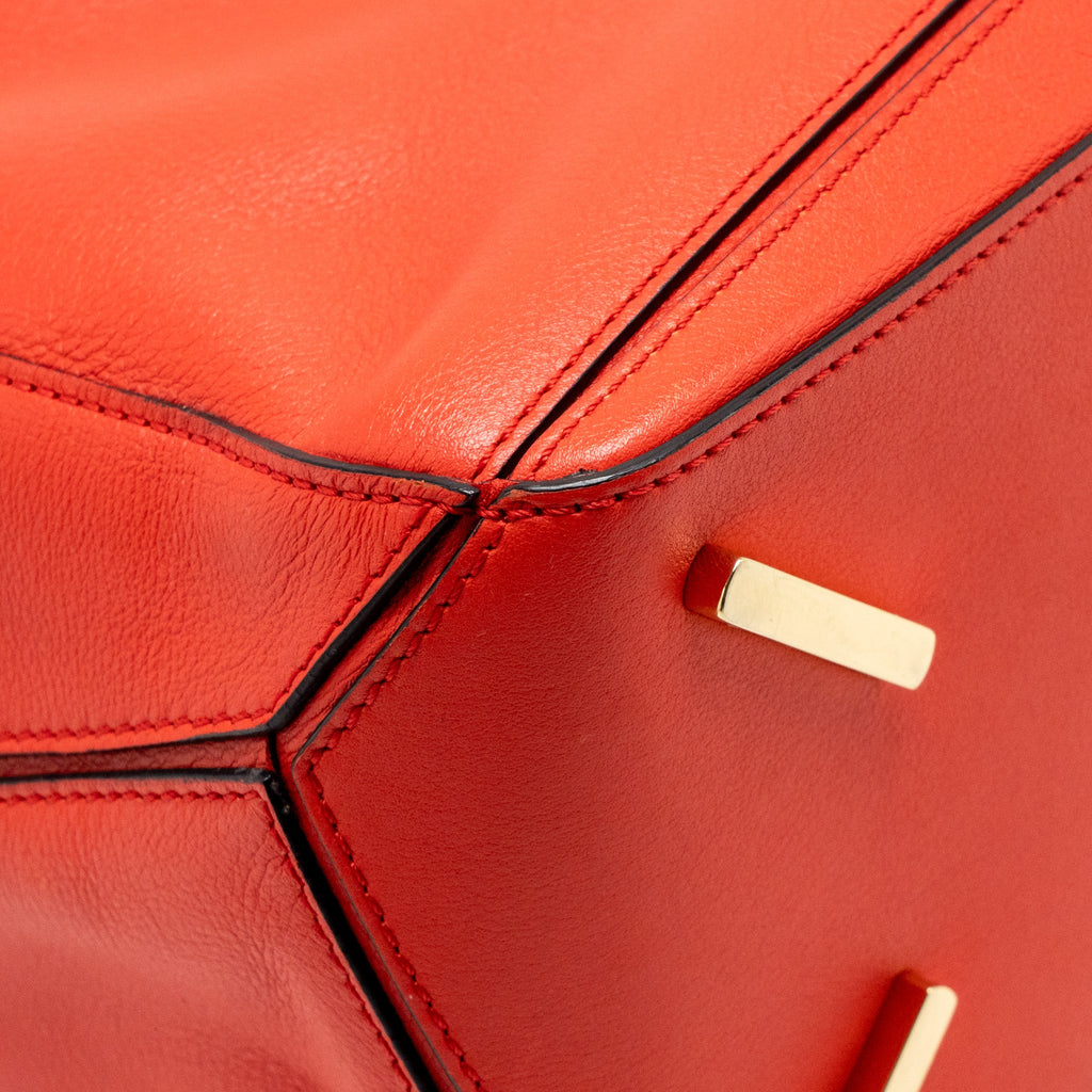 Loewe Medium Puzzle Bag Calfskin Red GHW