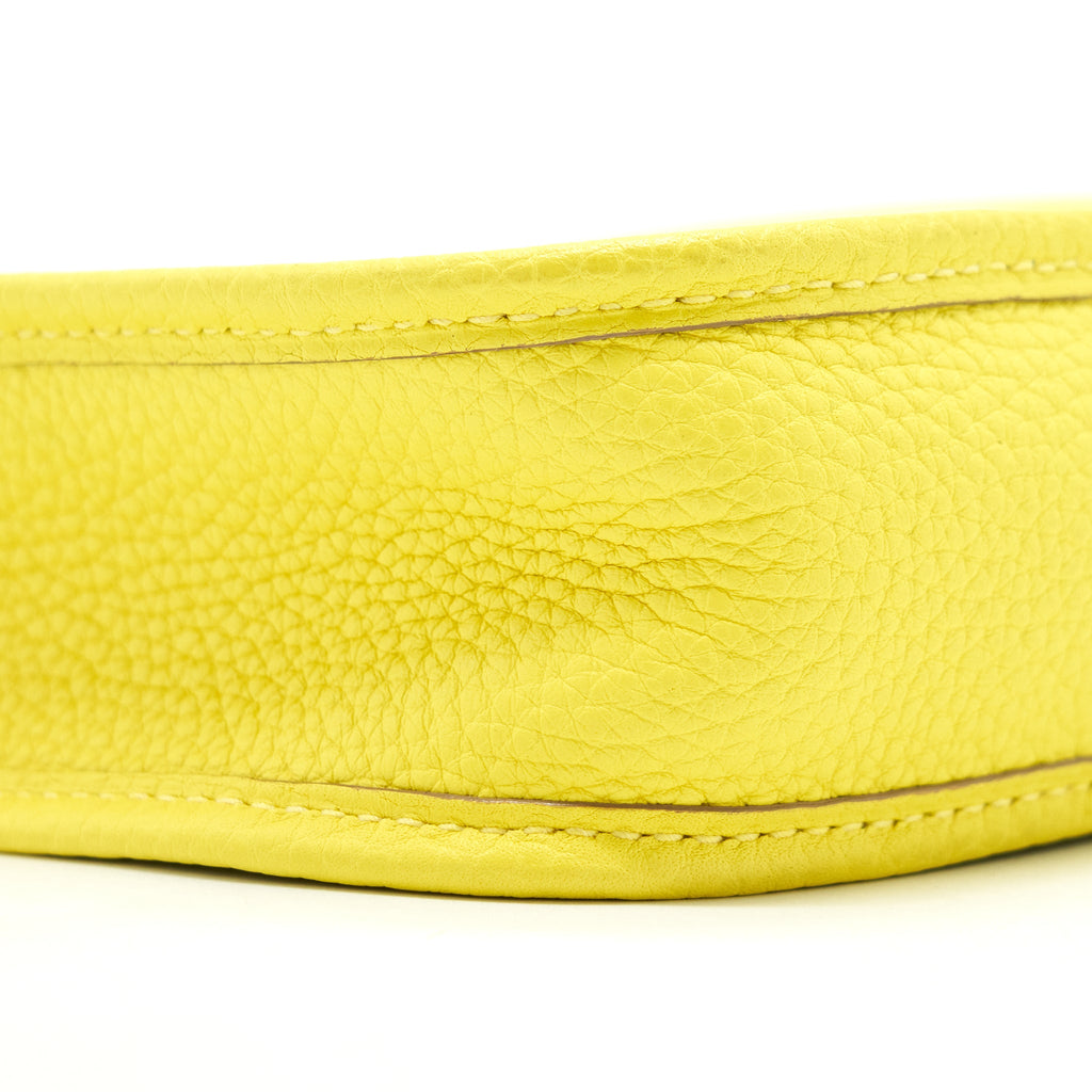 Hermes Mini Evelyne Clemence Lime/Lime SHW