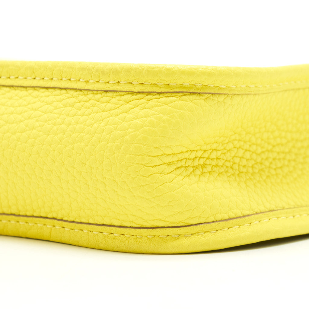 Hermes Mini Evelyne Clemence Lime/Lime SHW