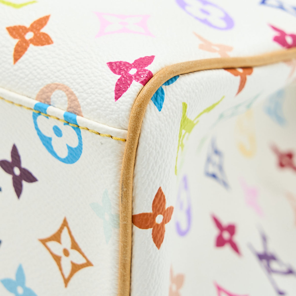 LOUIS VUITTON AURELIA SHOULDER BAG WHITE MULTICOLOUR MONOGRAM CANVAS GHW