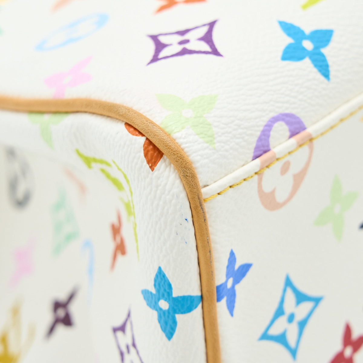 LOUIS VUITTON AURELIA SHOULDER BAG WHITE MULTICOLOUR MONOGRAM CANVAS GHW