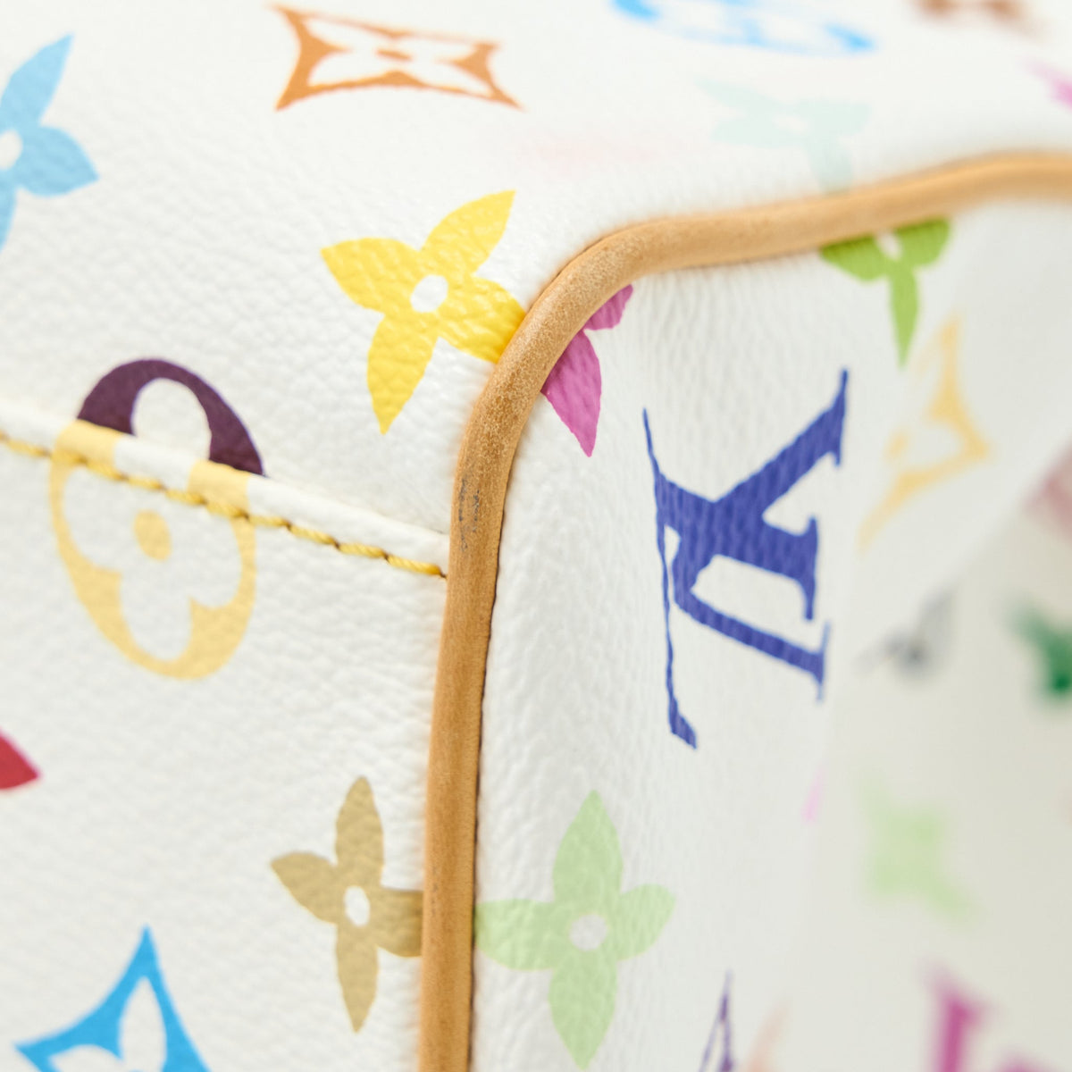 LOUIS VUITTON AURELIA SHOULDER BAG WHITE MULTICOLOUR MONOGRAM CANVAS GHW