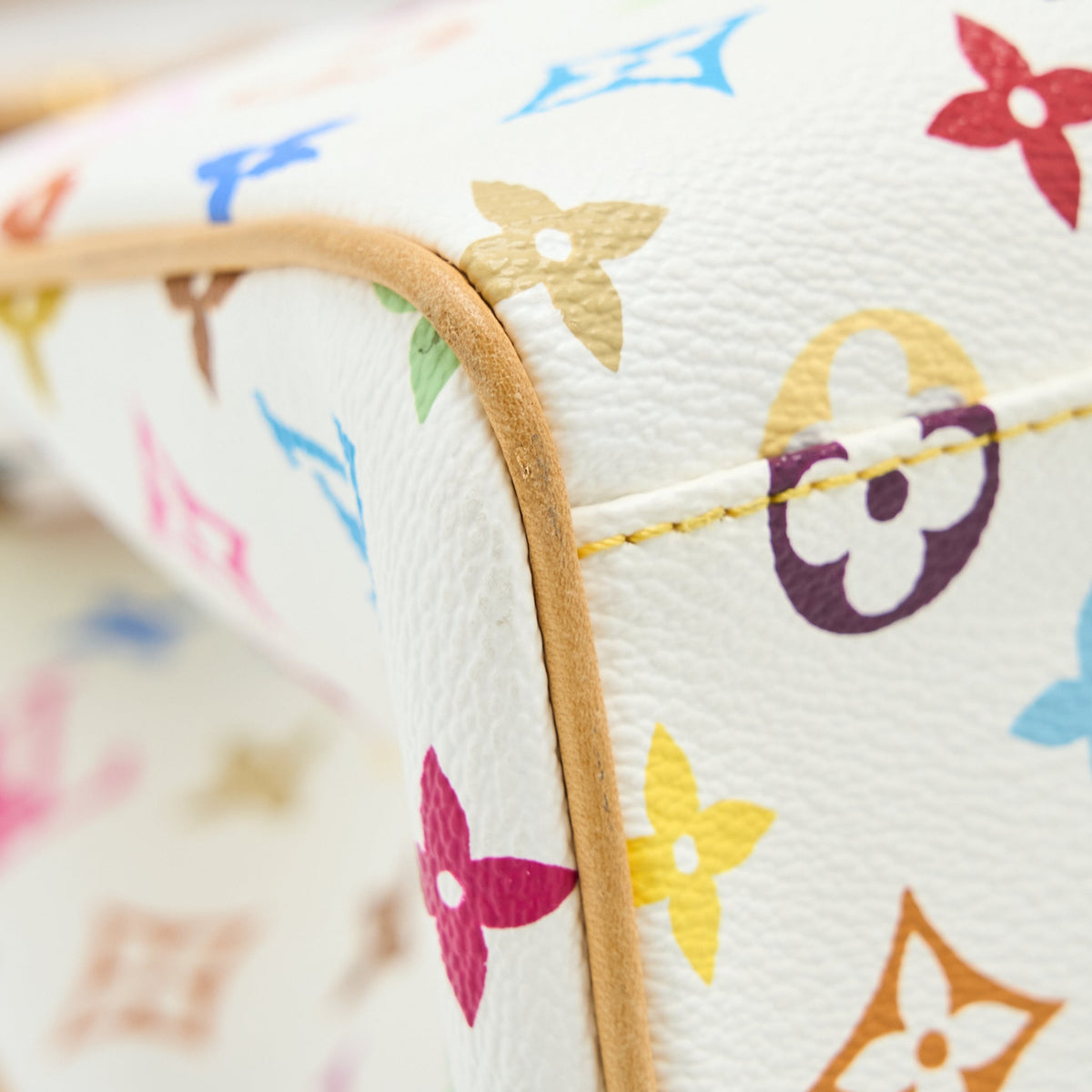 LOUIS VUITTON AURELIA SHOULDER BAG WHITE MULTICOLOUR MONOGRAM CANVAS GHW
