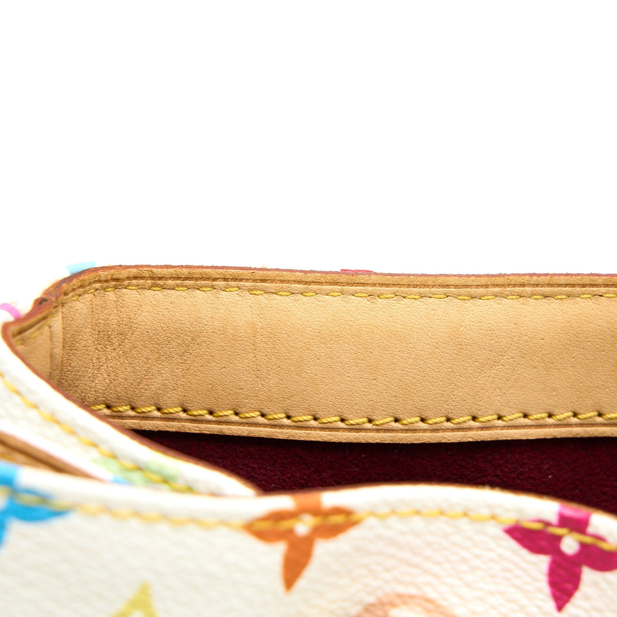 LOUIS VUITTON AURELIA SHOULDER BAG WHITE MULTICOLOUR MONOGRAM CANVAS GHW