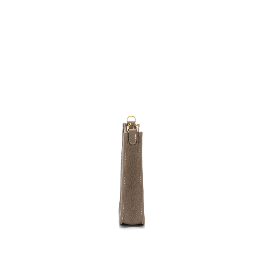 Hermes Mini Evelyne Clemence Etoupe GHW