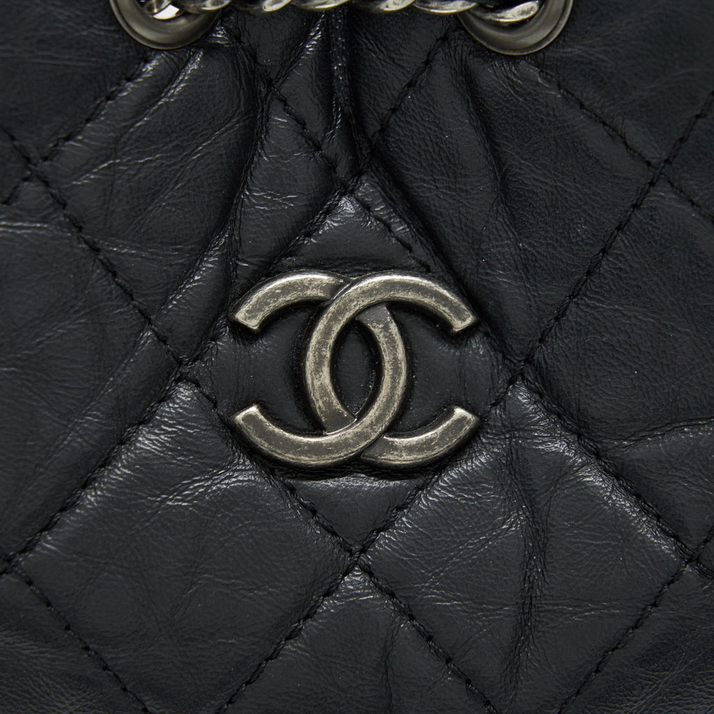CHANEL SMALL GABRIELLE BACKPACK BLACK DOUBLE COLOUR HARDWARE