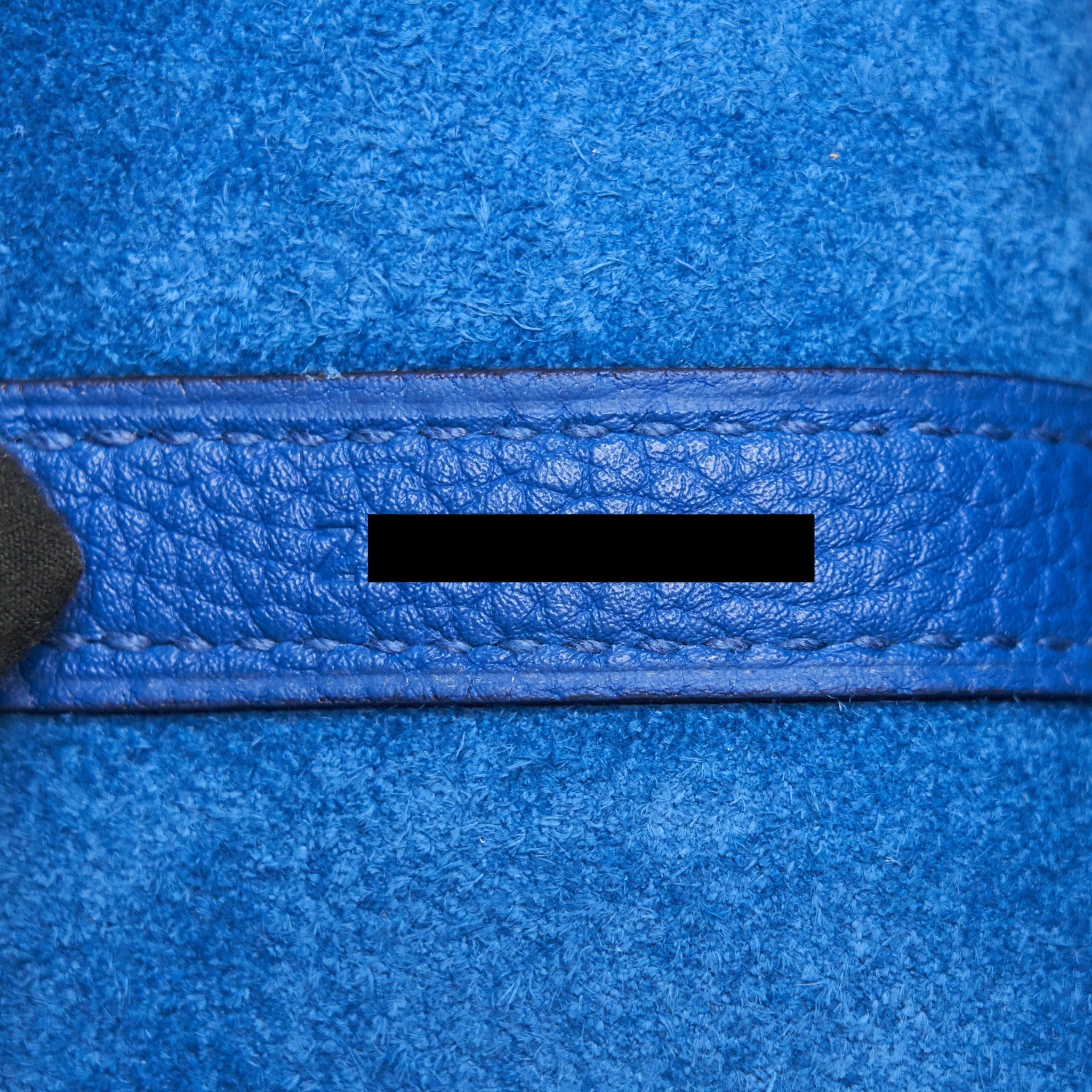 HERMES PICOTIN 18 LOCK BAG BLUE FRANCE GHW