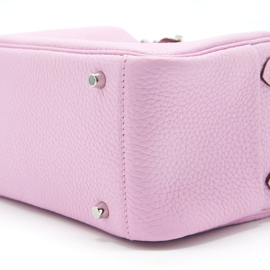 HERMES MINI LINDY CLEMENCE X9 MAUVE SYLVESTRE SHW