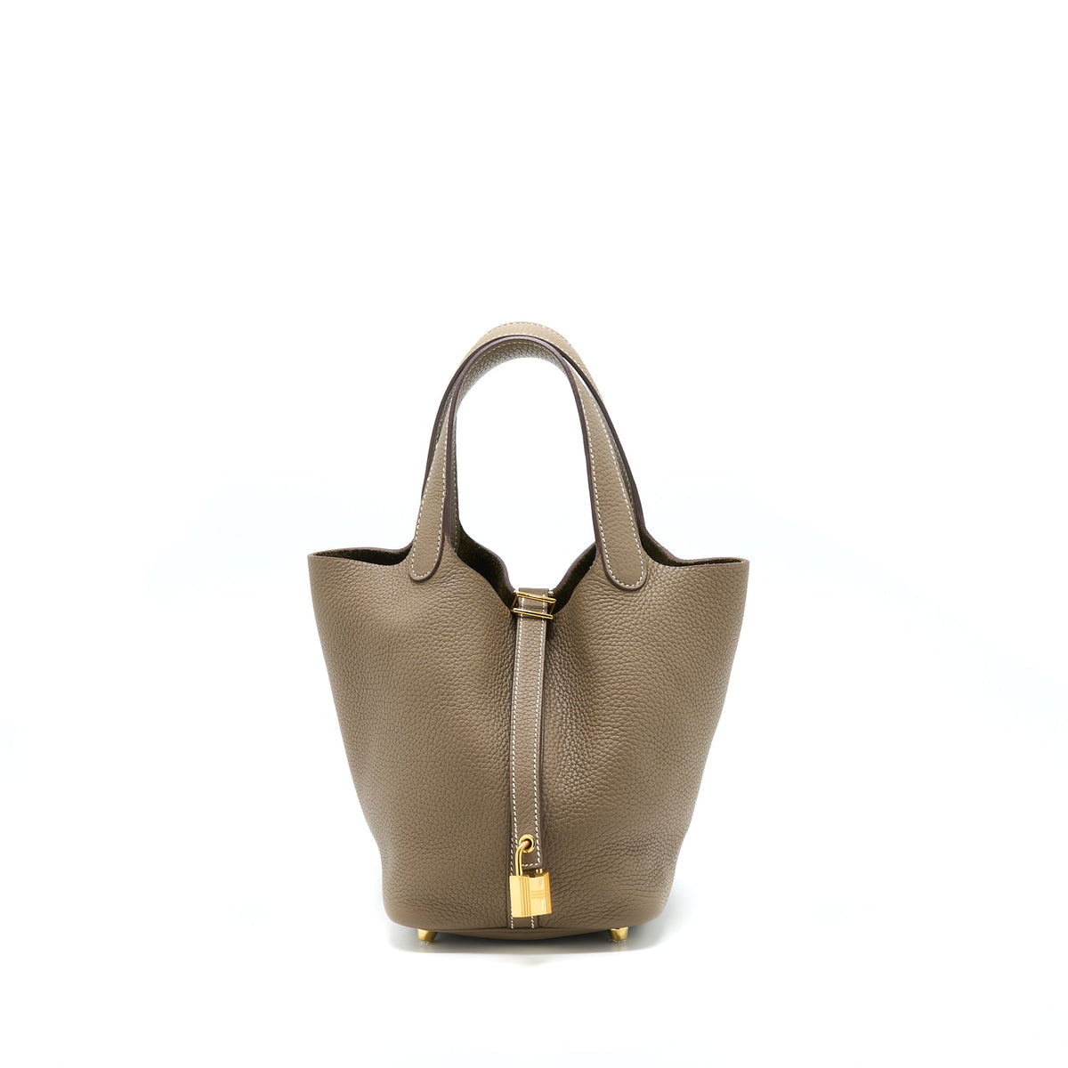 Hermes Picotin 18 Lock Bag Etoupe GHW