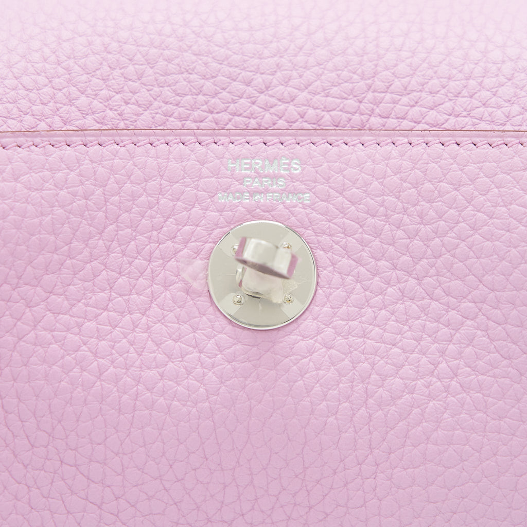 HERMES MINI LINDY CLEMENCE X9 MAUVE SYLVESTRE SHW
