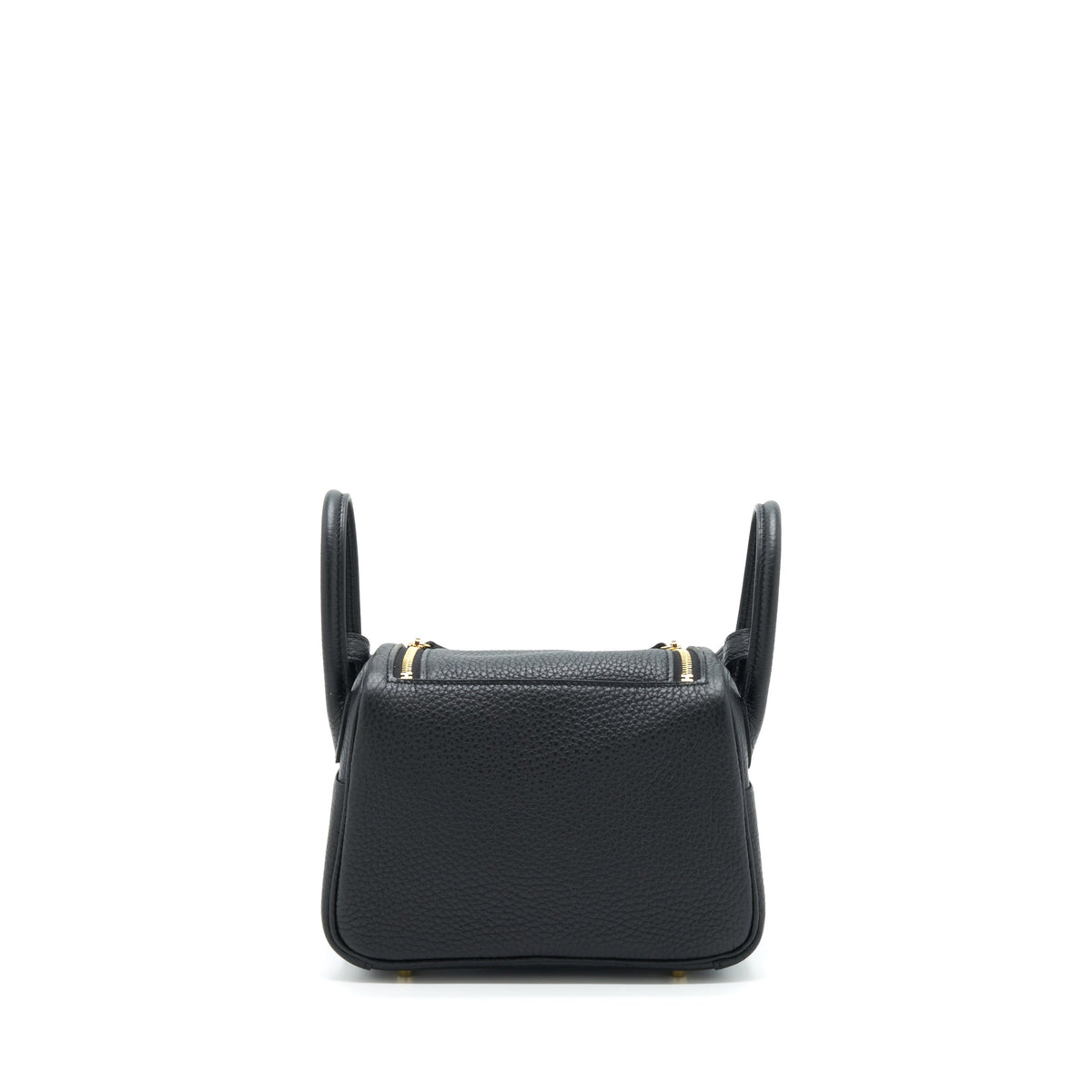 Hermes Mini Lindy Clemence Black GHW