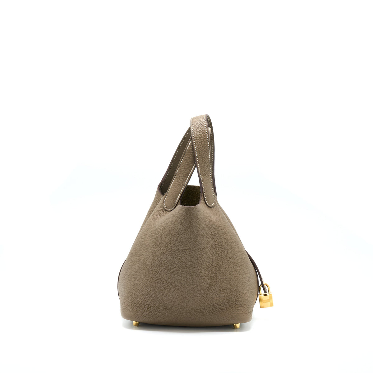 Hermes Picotin 18 Lock Bag Etoupe GHW