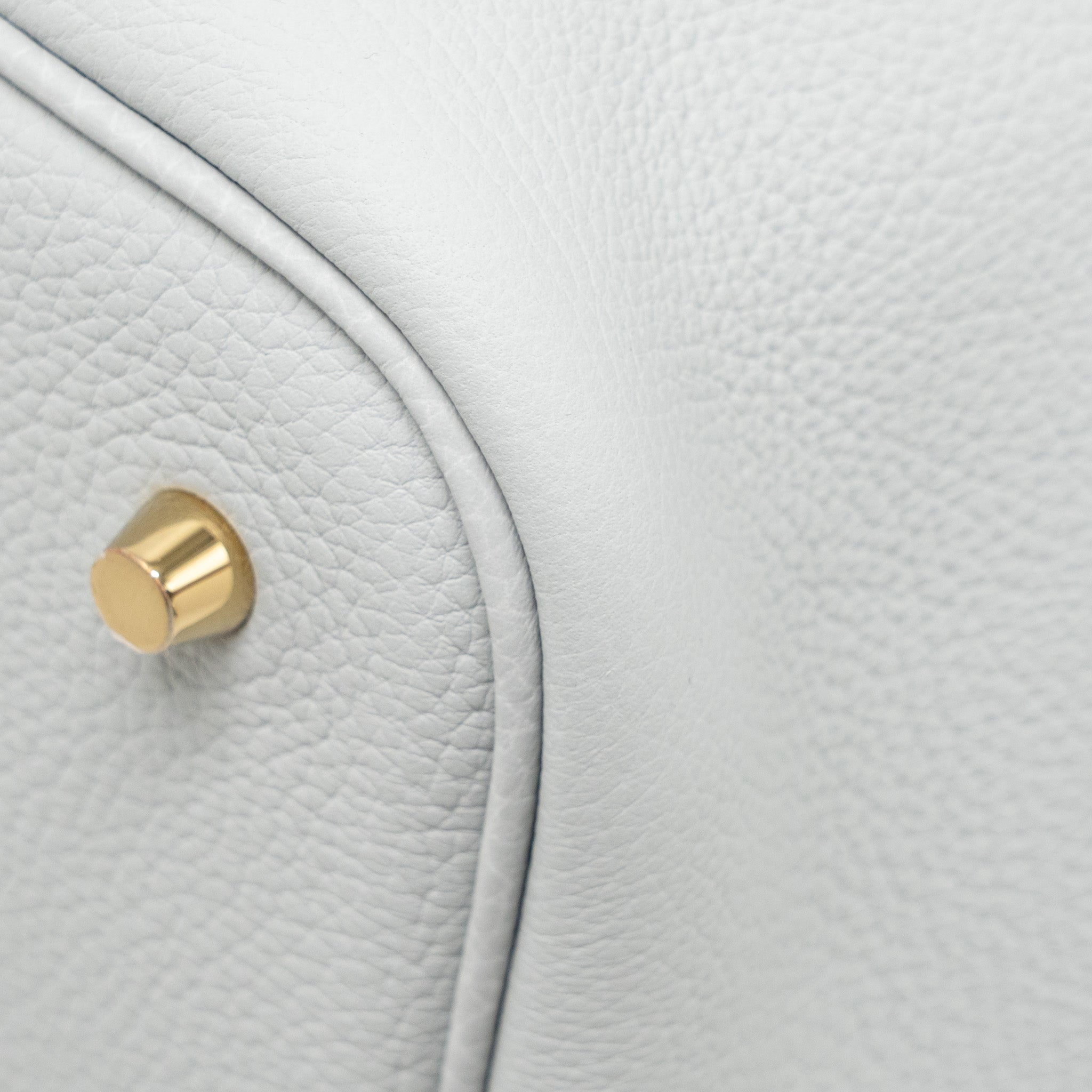 HERMES PICOTIN 22 LOCK BAG CLEMENCE BLUE PALE GHW
