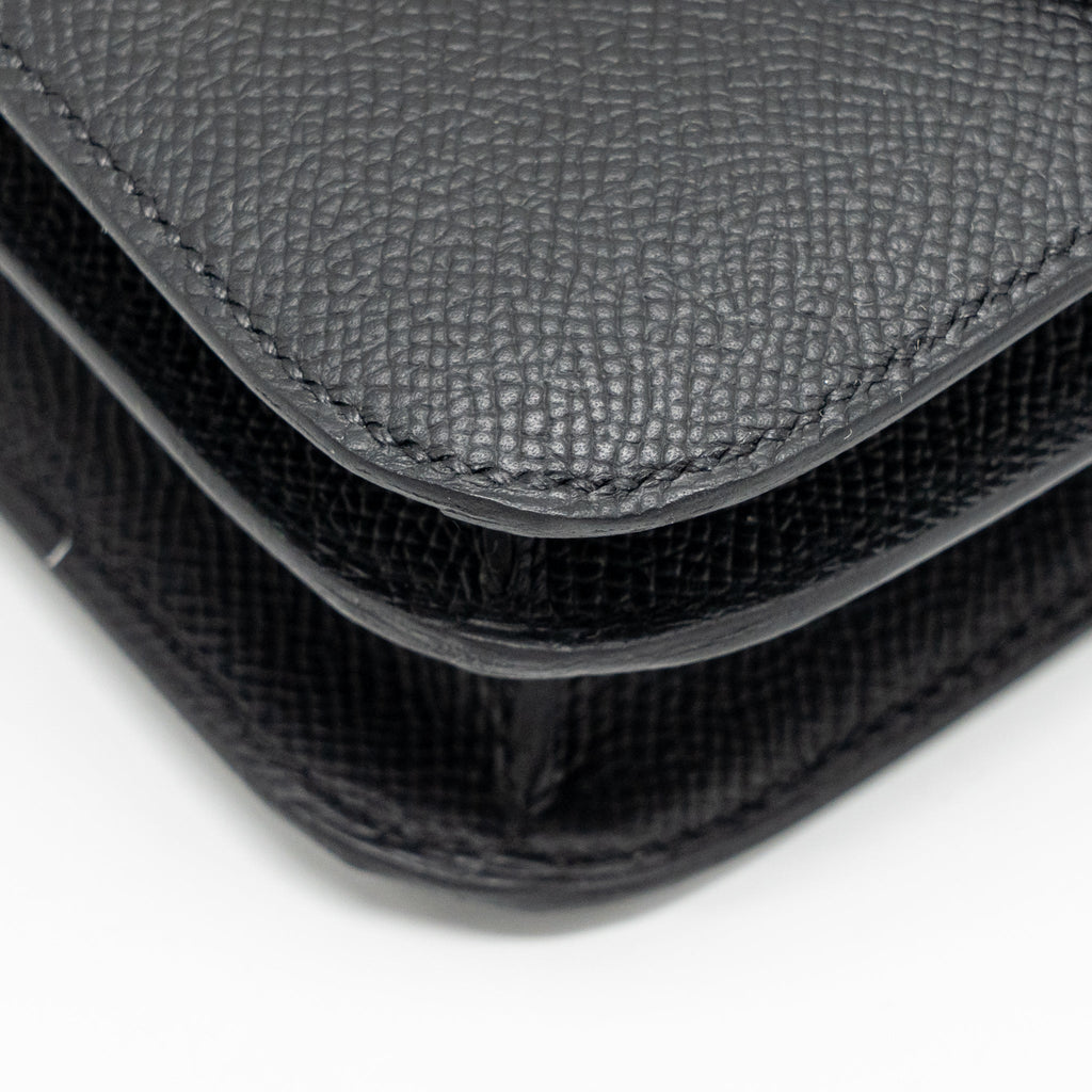 Hermes Mini Constance epsom black GHW