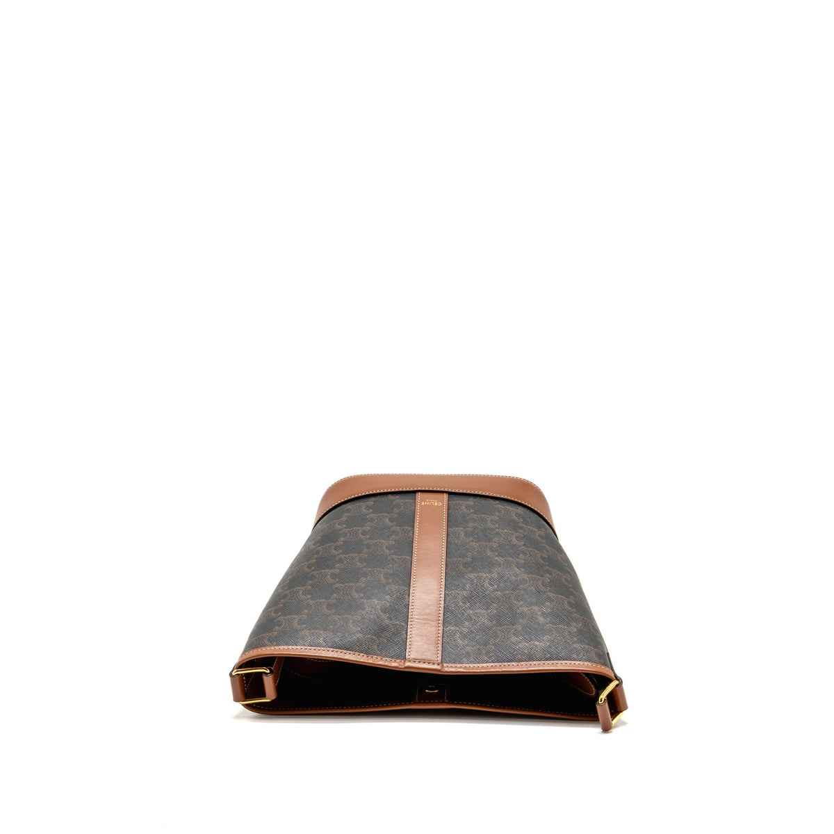 Celine Small Bucket Triomphe Canvas/Calfskin Tan GHW