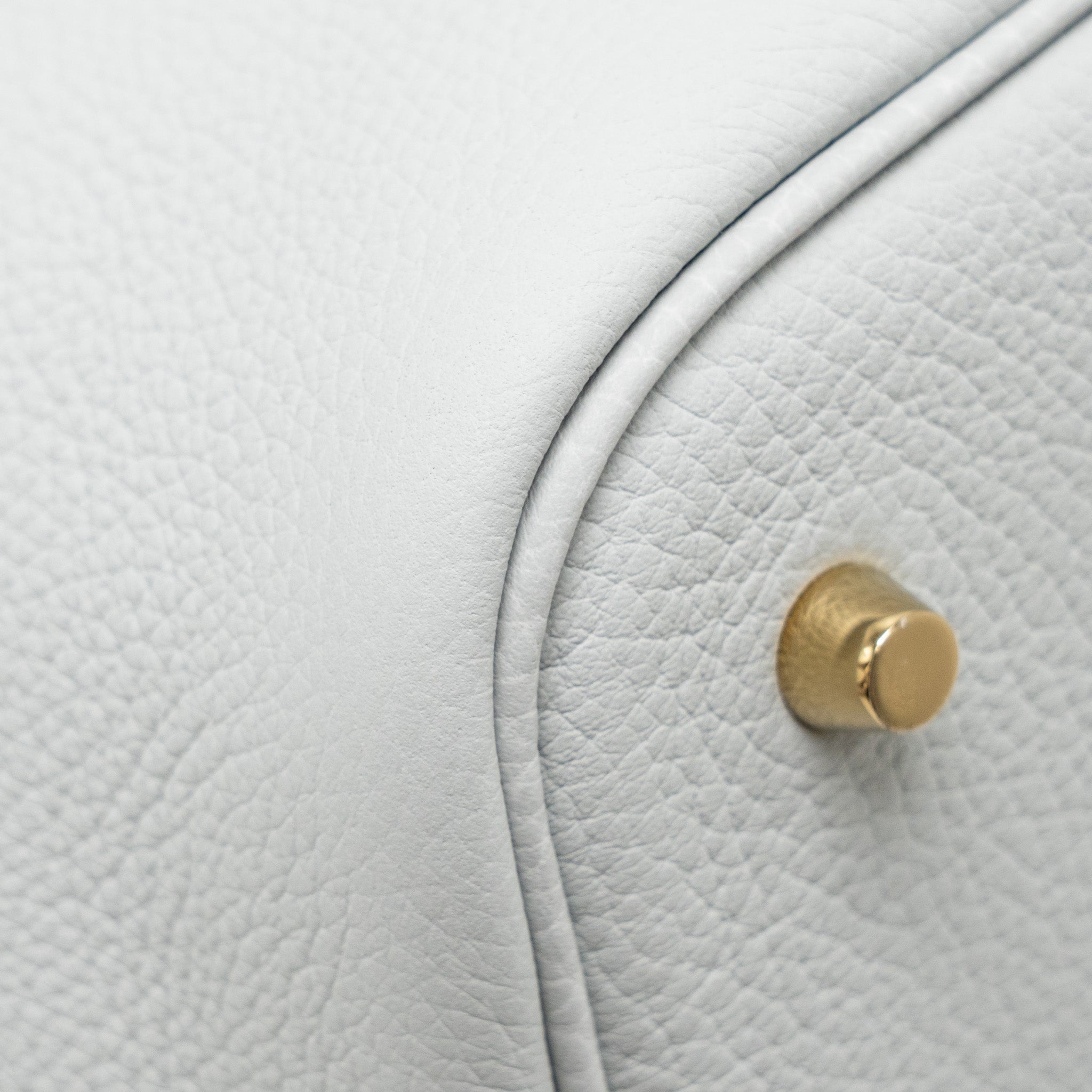HERMES PICOTIN 22 LOCK BAG CLEMENCE BLUE PALE GHW