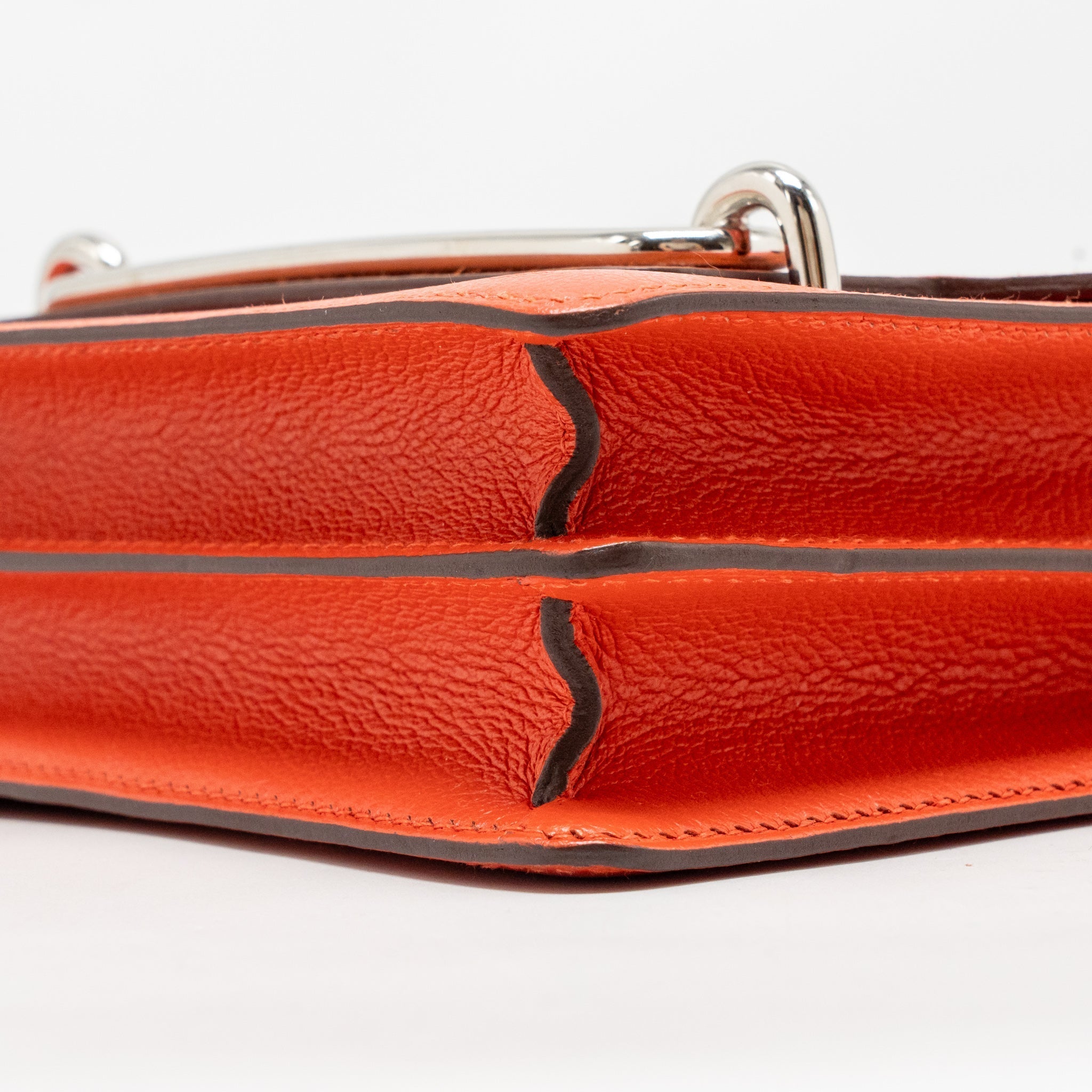 HERMES MINI ROULIS EVERCOLOR BICOLOR CAPUCINE / TERRE BATTUE SHW