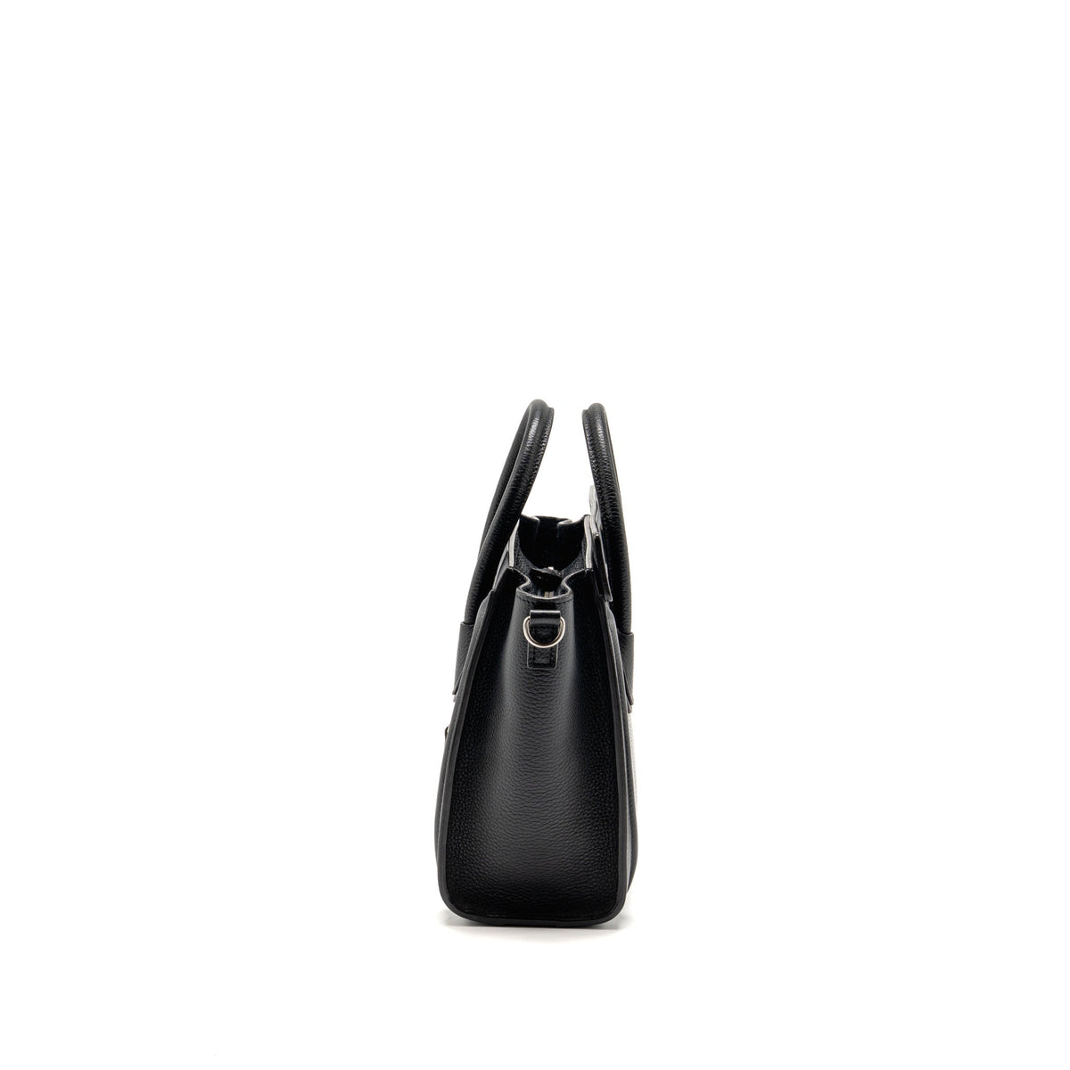 Celine Nano Luggage Bag Grained Calfskin Black SHW